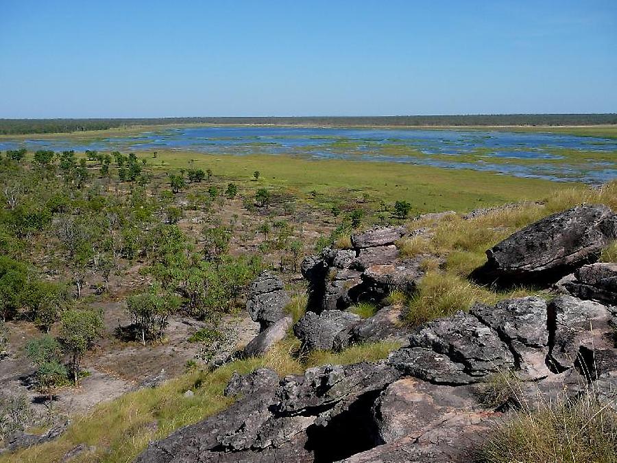 View from the rock formation near Ubirr