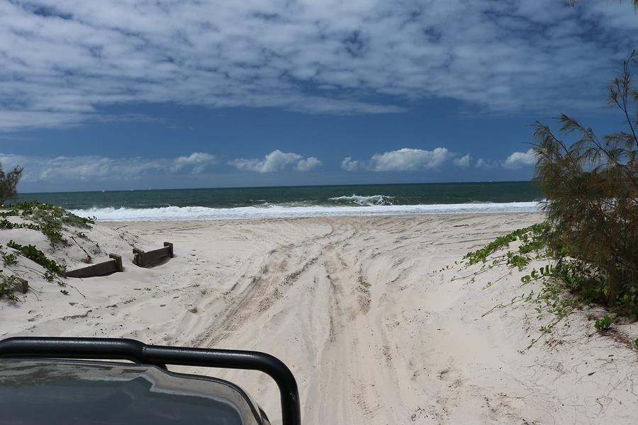 Bribie-Island Drive on Beach