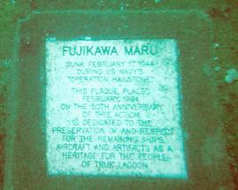 Plaque in Chuuk