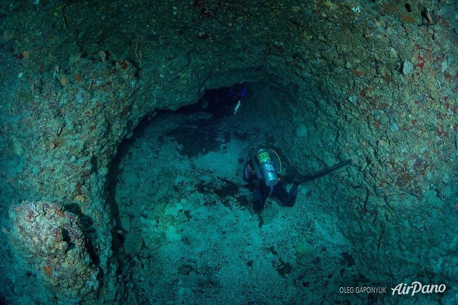 Main entrance to the The Temple of Doom, Palau, © AirPano 