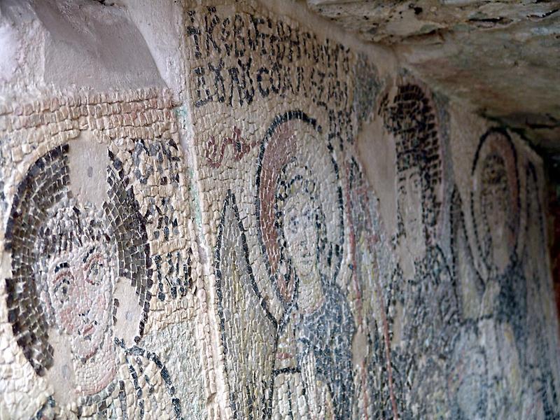 Mosaics in the Durres Amphitheater