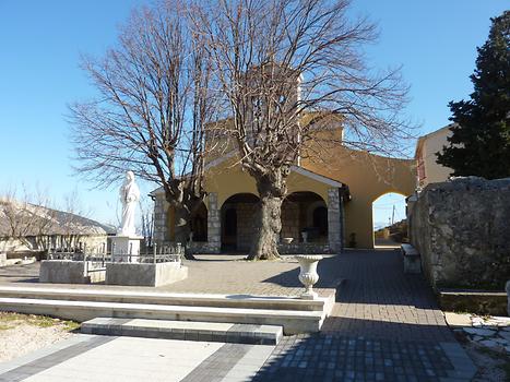 Monastery in mountains 15 km NW of Baska, Photo: H. Maurer, 2013