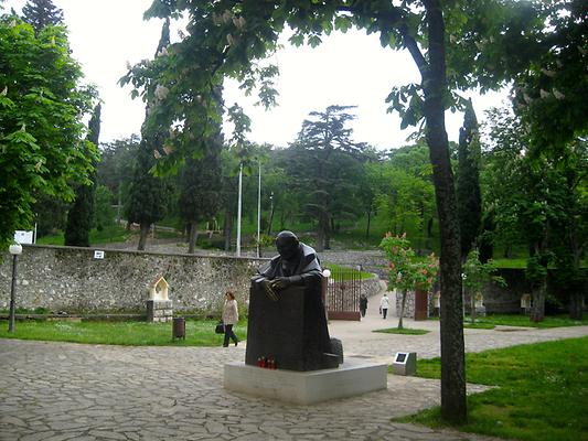 Statue of Pope John Paul II in Trsat, Rijeka, Croatia. 2014. Photo: Clara Schultes