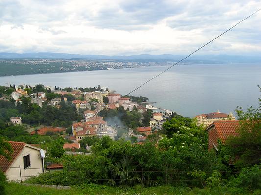 Panoramic view from Veprinac over Opatija, Veprinac, Opatija, Croatia. 2014. Photo: Clara Schultes