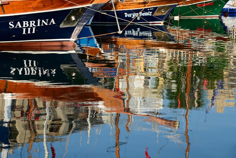 Girne - Harbour; Reflections