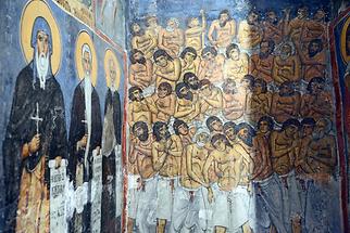 Panagia Phorviotissa stin Asinou - Frescoes; Martyrs (1)