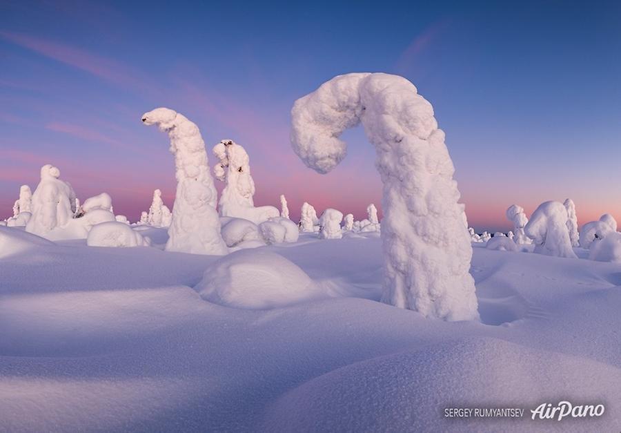 Snowy Fairytale. Lapland, Finland, © AirPano 