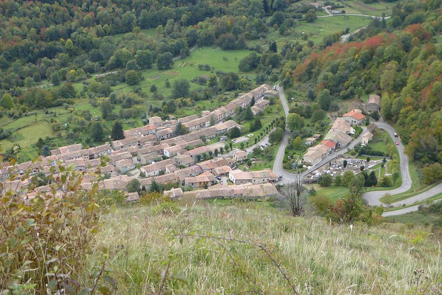 The village of Montségur, Photo: H. Maurer, 2015