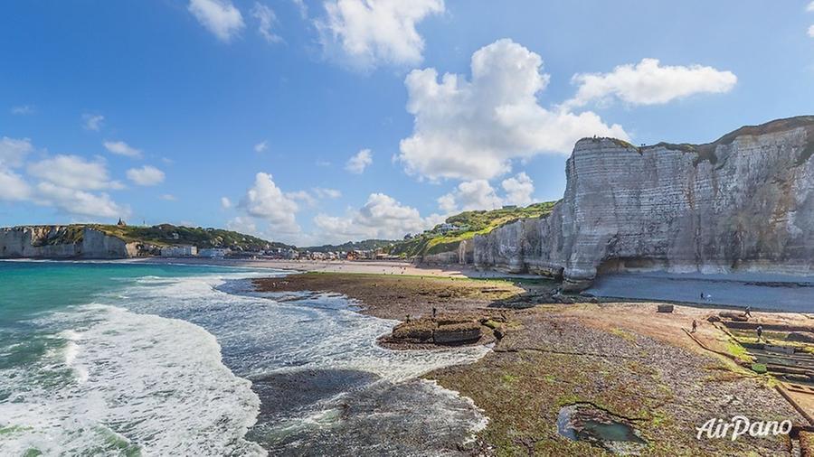 Etretat Seashore, France, © AirPano 