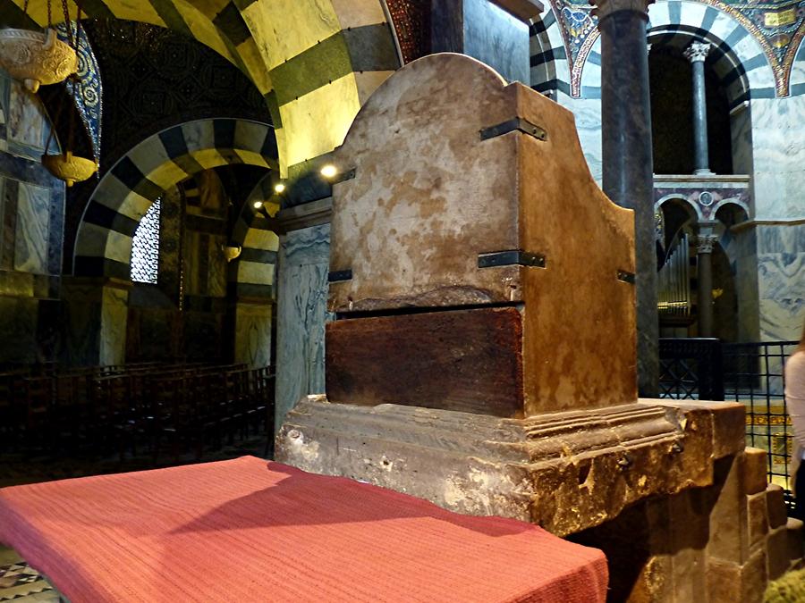 Aachen - Cathedral; Throne of Charlemagne