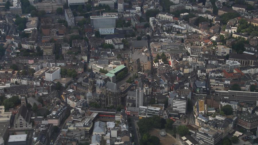 Aachen Stadt Dom Katschhof