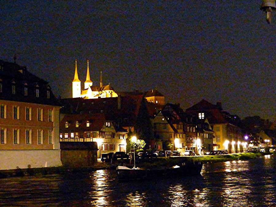 Bamberg - Evening on river Regnitz