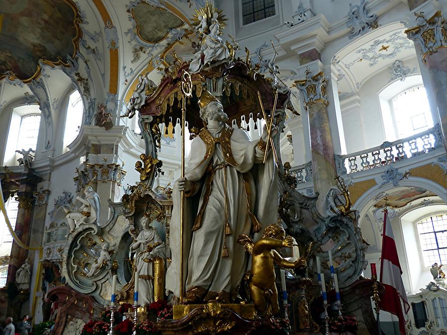 Vierzehnheiligen - One of helpers (Holy Blasius)