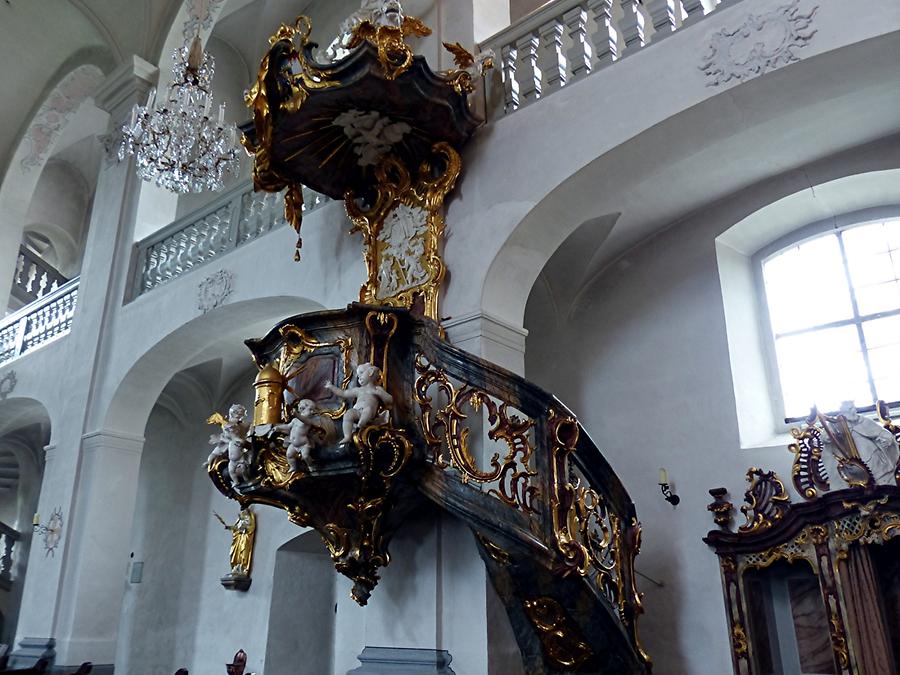 Maria Limbach - Pilgrimage church with rococo pulpit