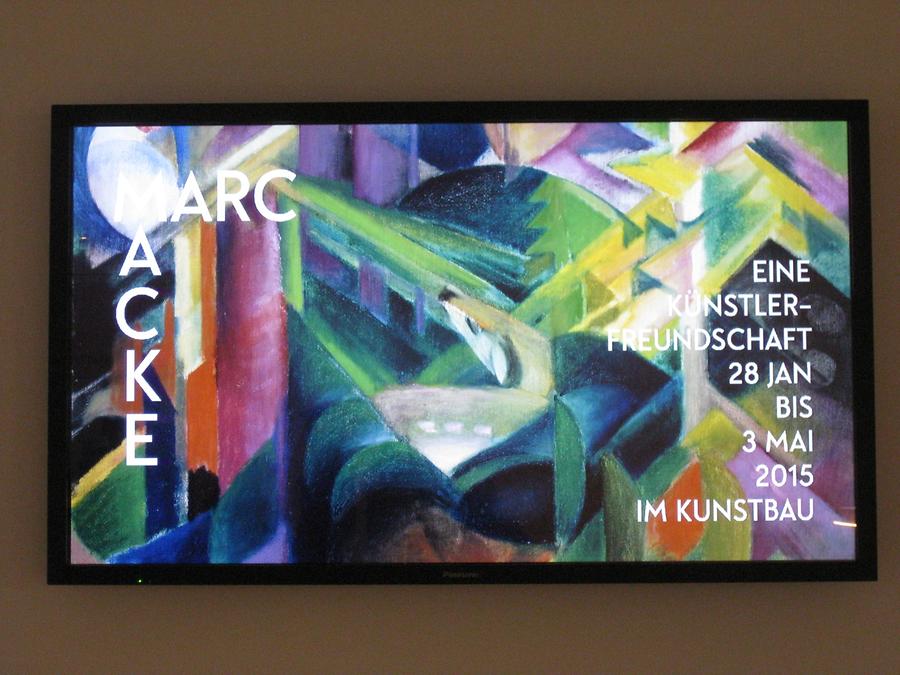 München - Videoinstallation zur 'Franz Marc and August Macke'-Ausstellung im Kunstbau (2)