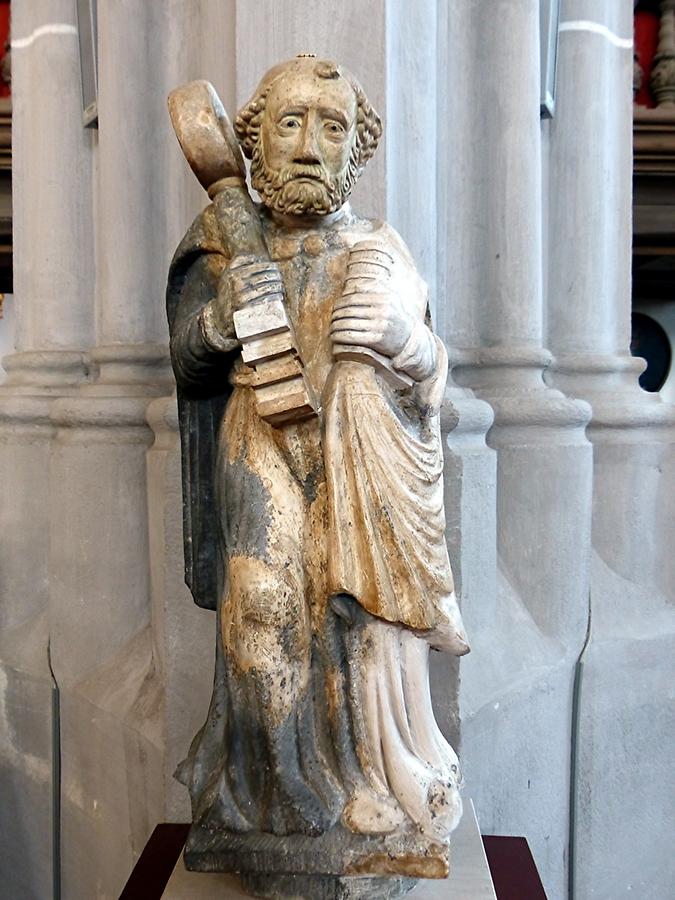 Görlitz - St. Peter and St. Paul's Church; Saint Peter, Original Statue of the Facade, 1240