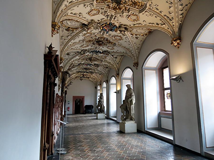 Heidelberg - Castle; 'Friedrichsbau', Hall, 1880-1900