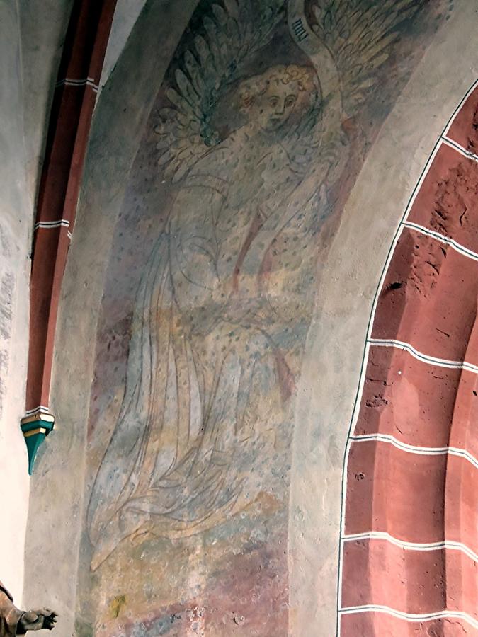 Hirschhorn - Parish Church; Fresco 'Annunciation'