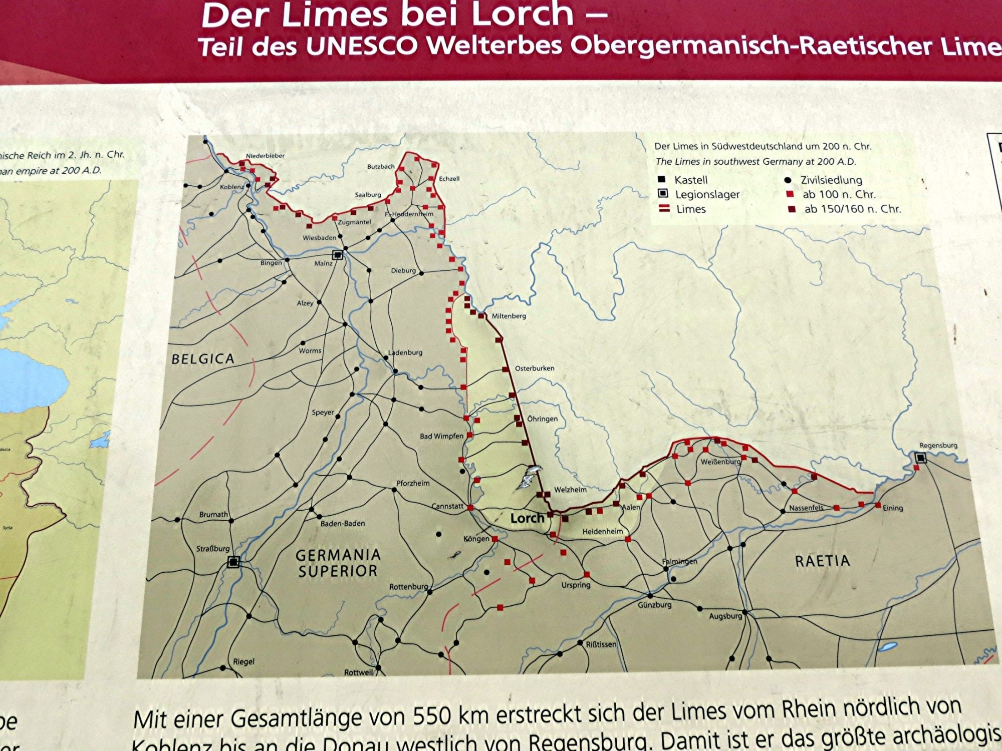 Map of the Limes | Heilbronn (3) | Pictures | Geography im Austria-Forum