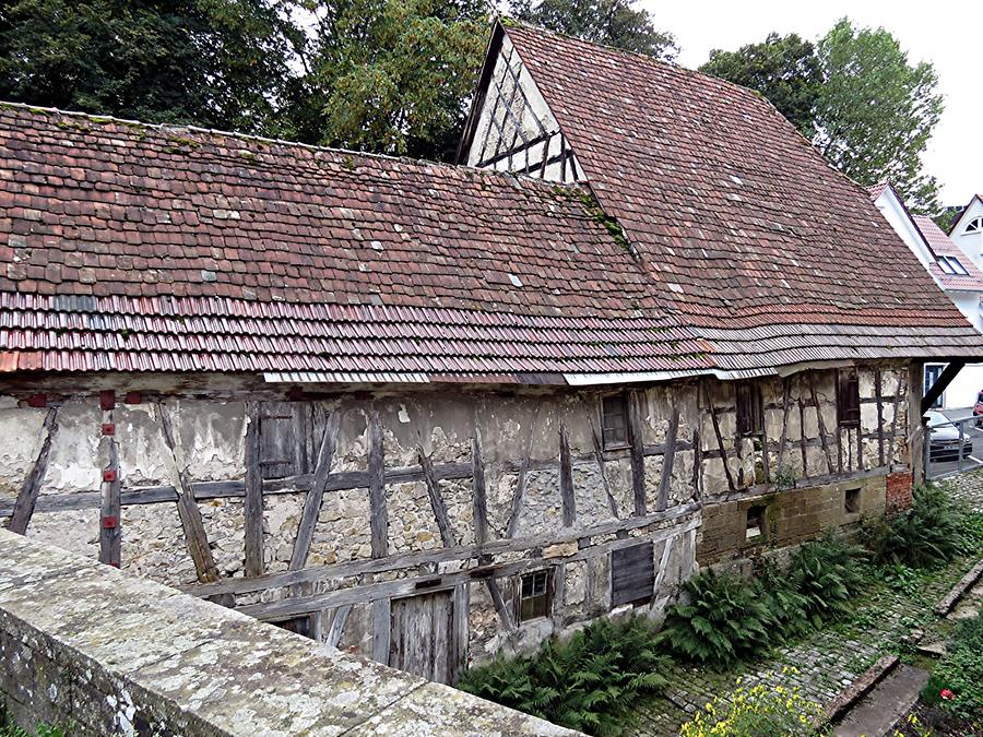 Waiblingen - Old Half-timbered House on the Ramparts