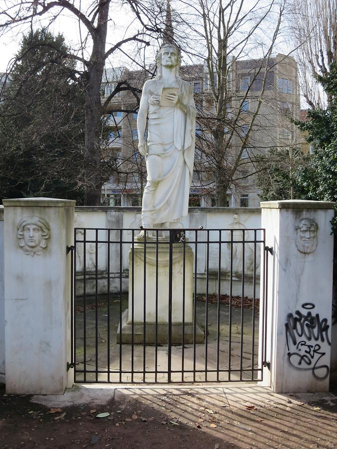 Dresden - Albertplatz, Schiller Monument made by Selmar Werner in 1913