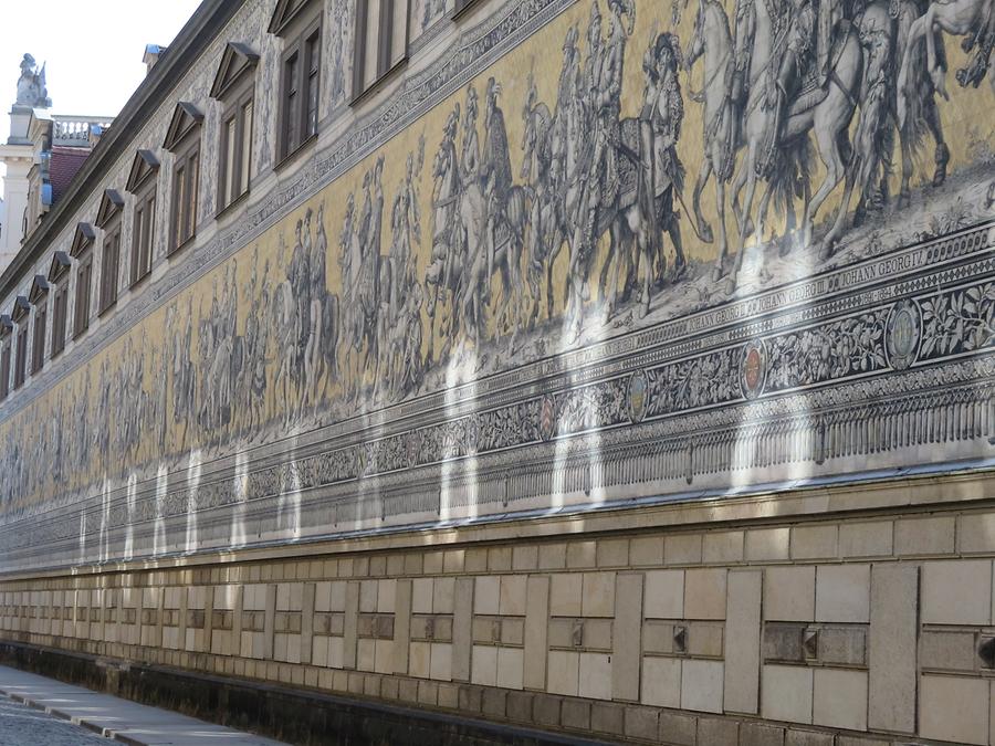 Dresden - Augustusstraße, Procession of Princes