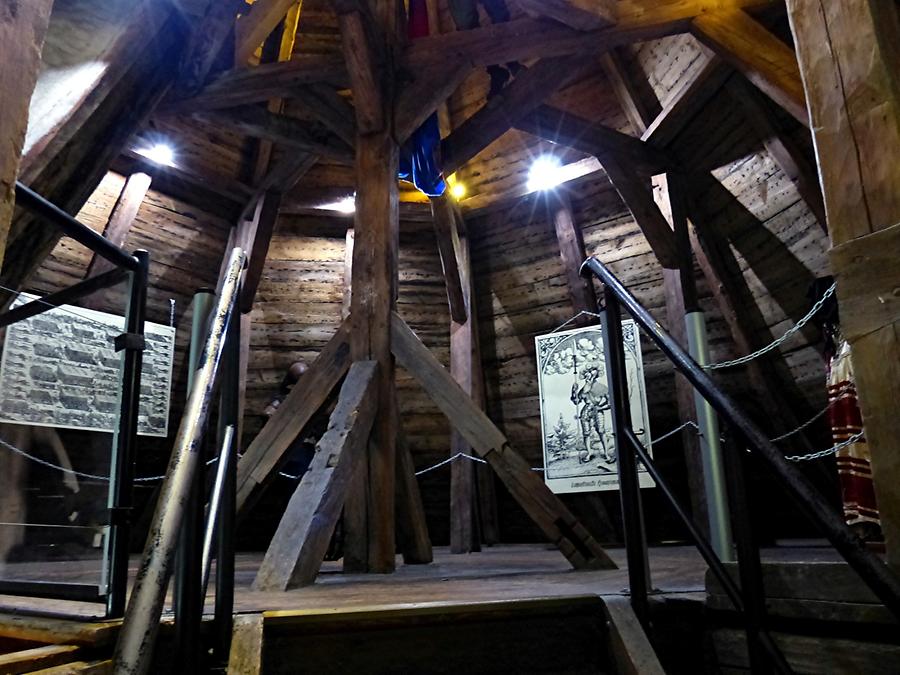 Glücksburg Castle - Castle Tower; Roof Truss