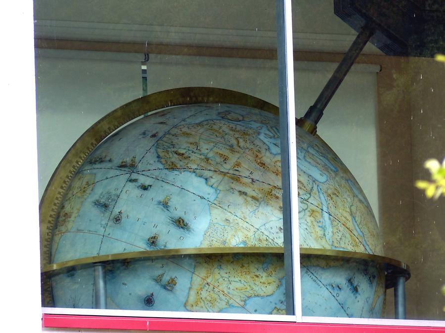 Gottorf Castle - Neuwerkgarten; Globe showing Africa and Europe