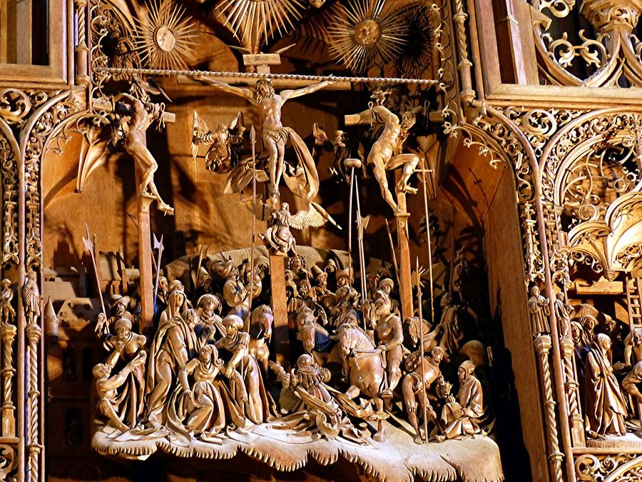 Schleswig - Cathedral of St. Peter; Bordesholm Altar, Crucifixion of Christ