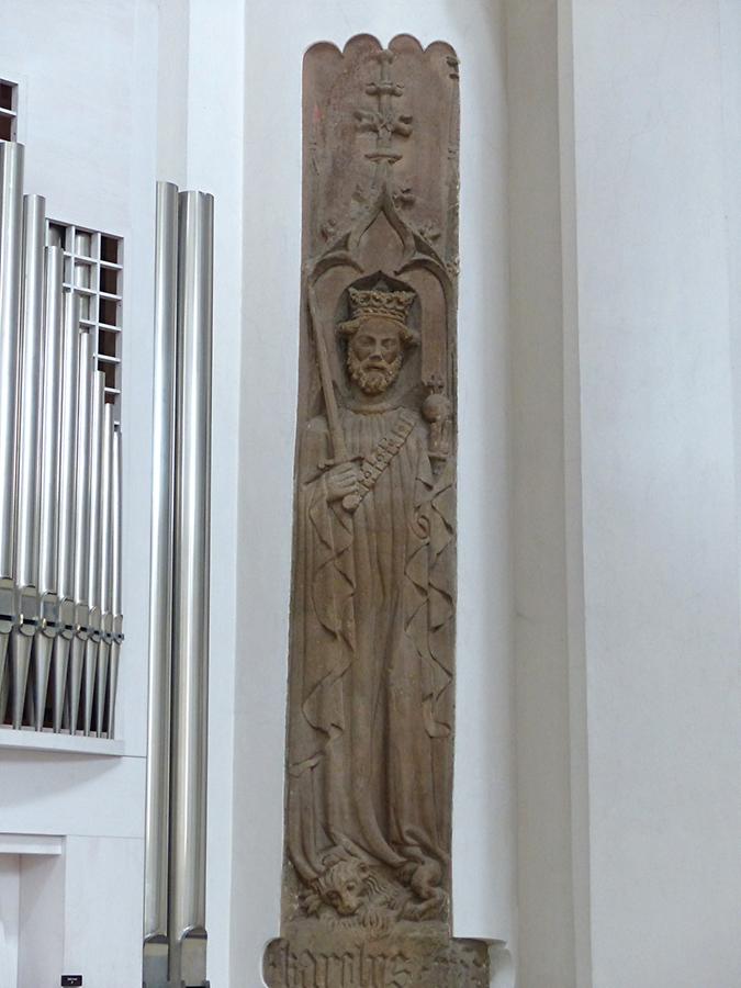 Fulda - Cathedral; Gothic Relief of Charlemagne