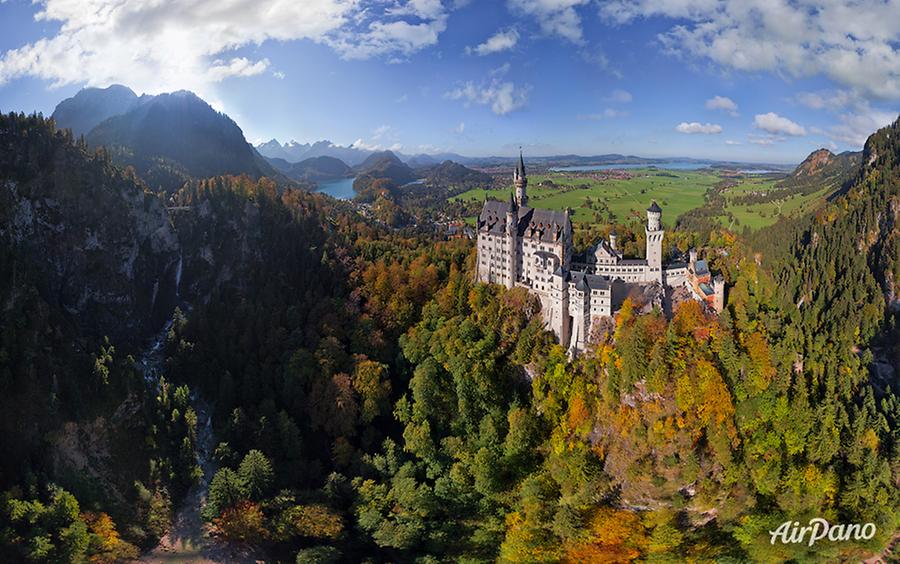 Neuschwanstein Castle, Germany, © AirPano 