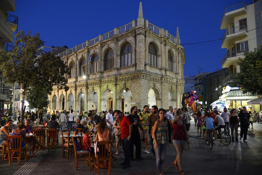 Heraklion - Old Town Centre at Night