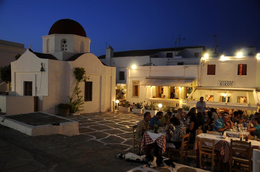 Mykonos Town at Night