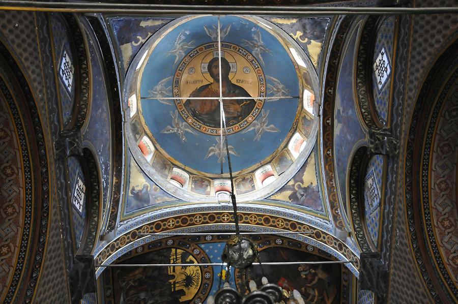 Inside the Orthodox Church of Vathi