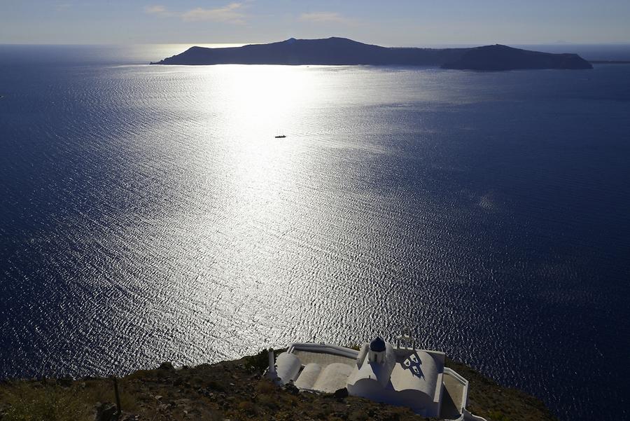 Imerovigli - Skaros Rock at Sunset