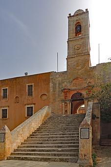 Approaching the monastery