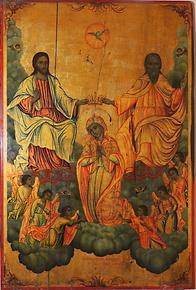 Panel crowning of Mary