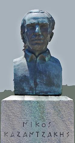 Nikos Kazantzakis, der Autor of 'Alexis Sorbas' ist in Iraklio begraben