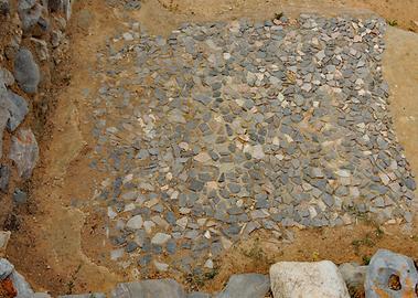 Groundfloor with mosaics