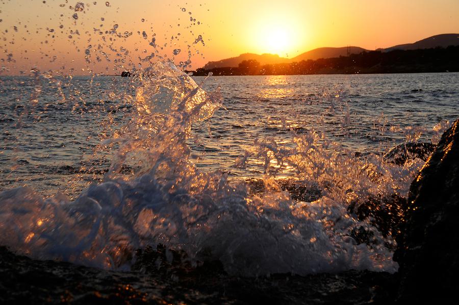 Grammeno Beach near Paleochora at Sunset