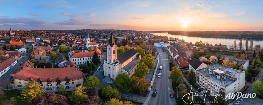 Catholic Church. Paks, Hungary, © AirPano 