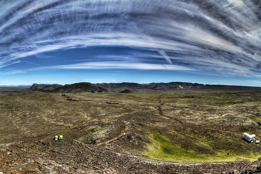 Photo from the top of the volcano