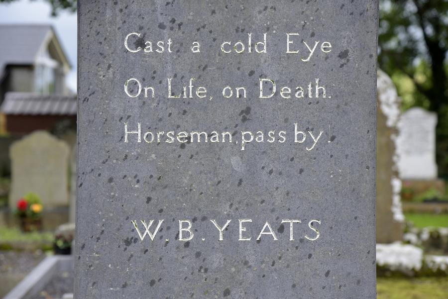 Drumcliff - St Columba's Church; WB Yeats Memorial, Detail