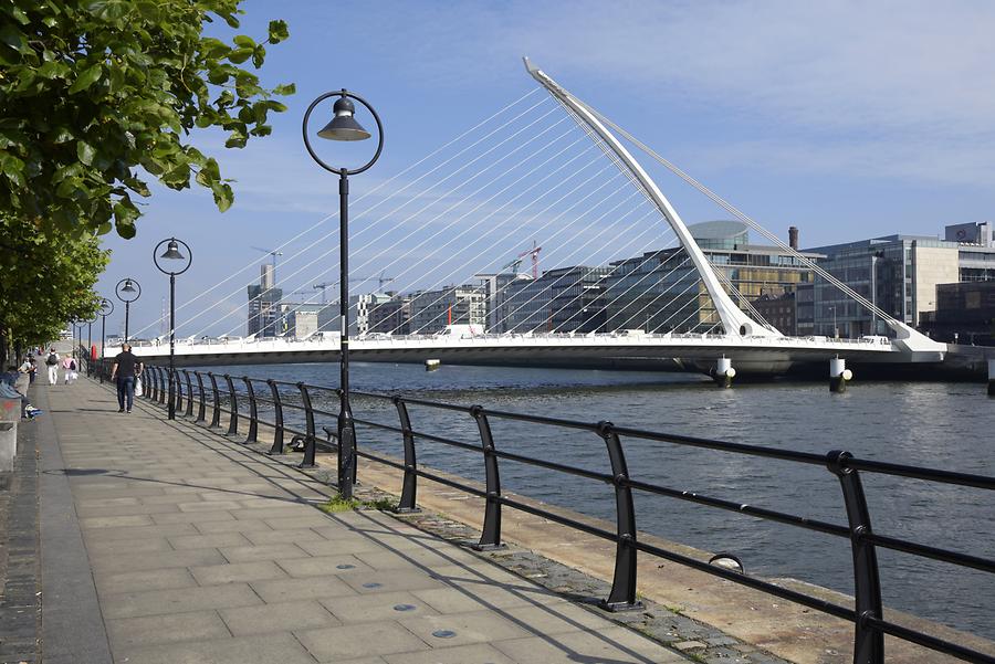 Along Liffey River - Samuel Becket Bridge