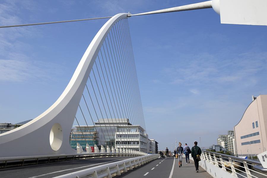 Along Liffey River - Samuel Becket Bridge