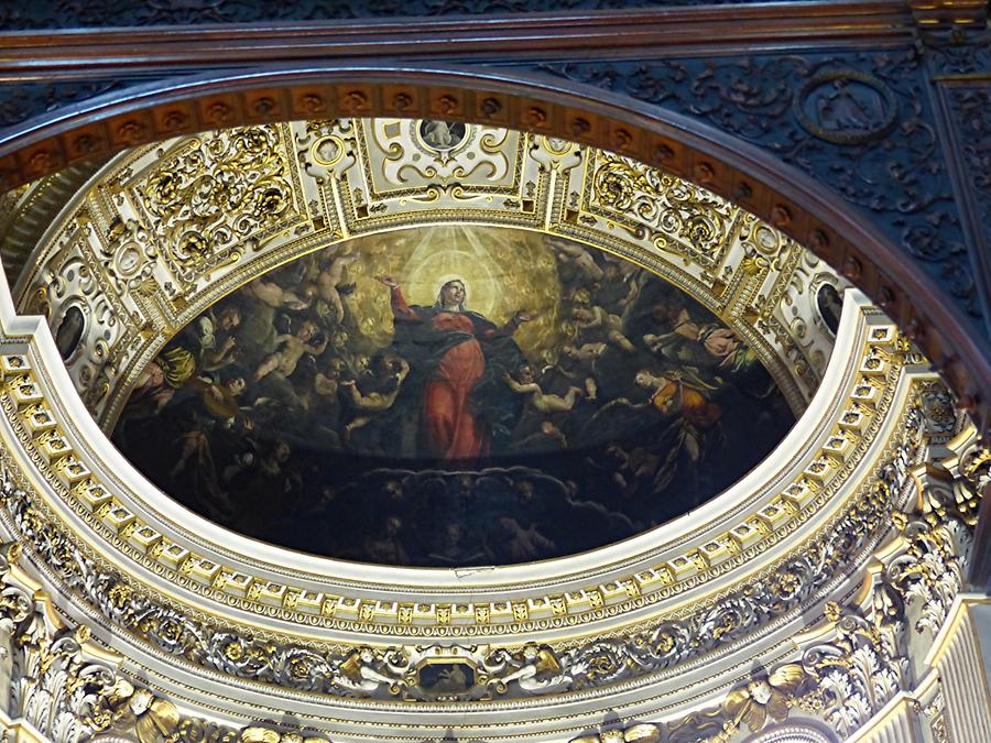 Bergamo - Sta. Maria Maggiore, Fresco in the Apsis