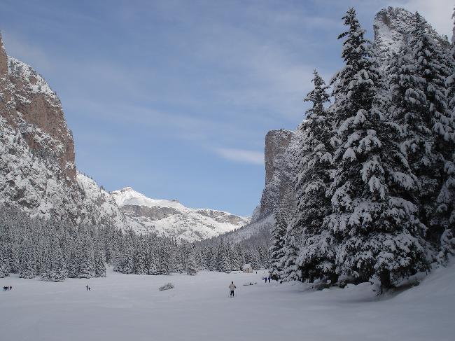 Cross-country skiing in Val Gardena