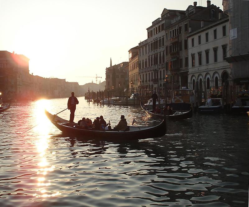 Gondolas on the Grand Canal