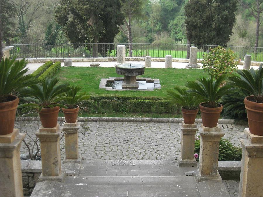 Veroli - Abbey of Casamari, Garden Terrace with Fountain