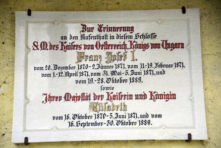 Plaque for 'Sissi'